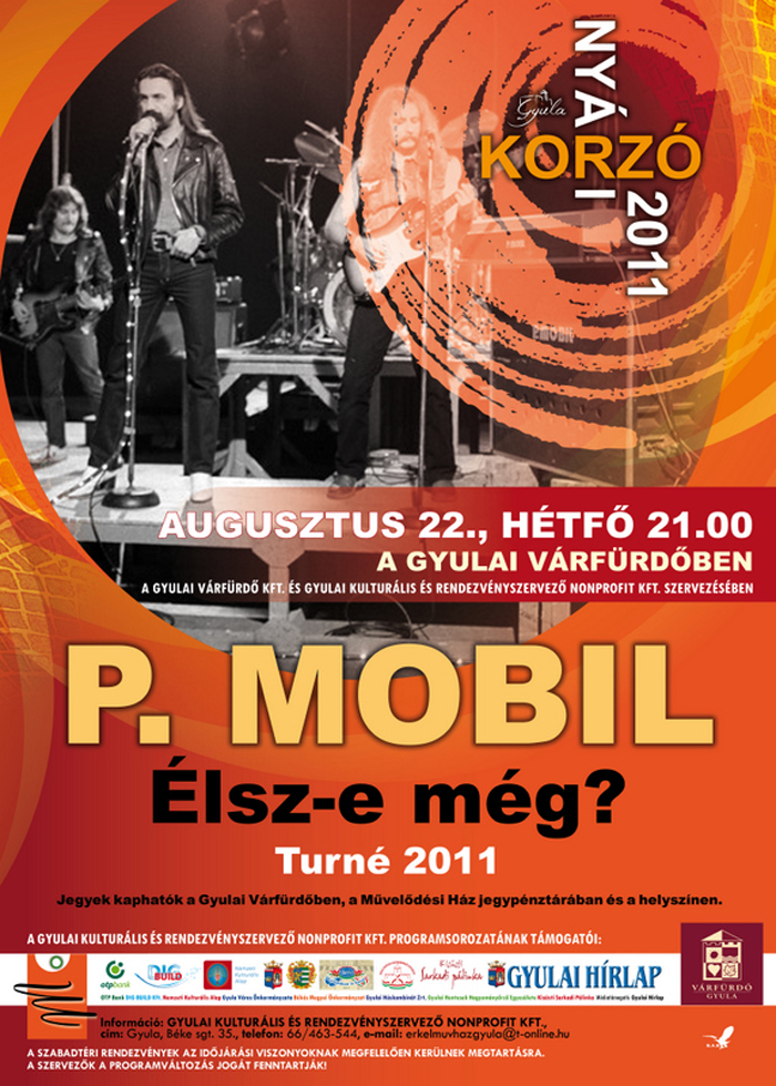 P.Mobil koncert a Gyulai Várfürdőben