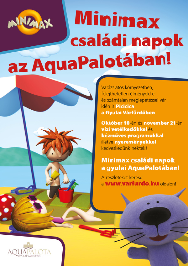 Minimax családi napok,Gyulai Várfürdő, AquaPalota