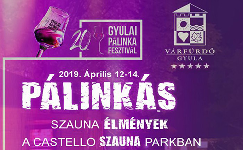 Április 12-13-14-én pálinkás szaunaélményekkel várjuk vendégeinket a Szaunaparkban!