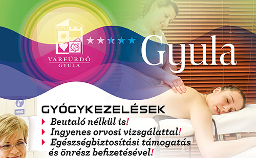 A Gyulai Várfürdőben a Gyógykezelések beutaló nélkül is igénybe vehetőek!